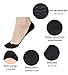 CAcB sox 3 pairs Women's Lowest Cut Liner Socks w/Forefoot Cushion & Silicone Heel,3 pairs