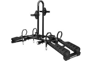 Hollywood Racks Destination 2 Hitch Bike Rack, Transports 2 Bikes up to 35 lbs Each - Lightweight Platform Style Bike Carrier for Car, SUV, or Truck - Secure, Foldable Bicycle Car Racks
