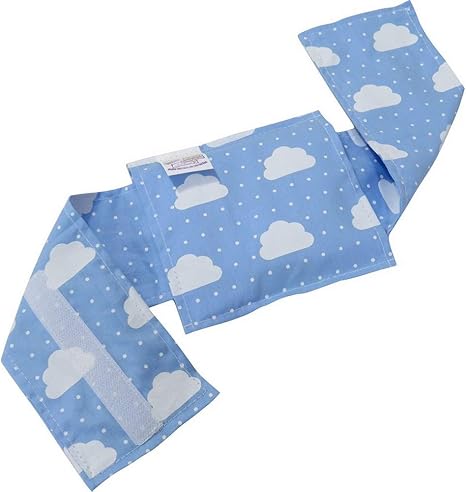 Bolsa Térmica Bebê sem Cólica com Cinta Nuvem Azul