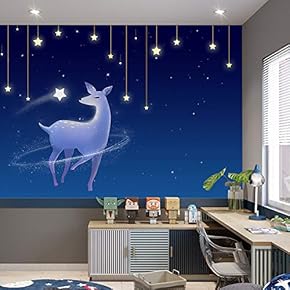 Wall Murals for Bedroom Beautiful Dream World Abstract Removable Wallpaper Peel and Stick Wall Stickers - 66x96 inches