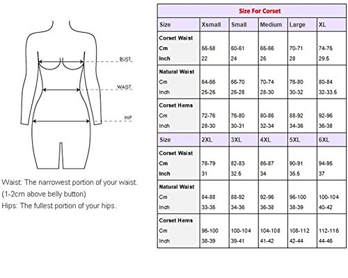 Burvogue-Womens-24-Steel-Boned-Underbust-Corset-Waist-Training-Cincher-Body-Shaper