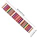 Hooqict 2 Packs Mexican Table Runners for Mexican Theme Party Decorations Wedding Carnival Party Supplies, Cotton Red Mexican Serape Table Runner
