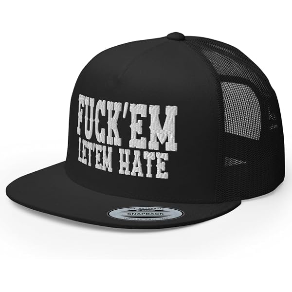 RIVEMUG 'I Love Hot Dads' Funny Trucker Hat - Flat Bill High Crown Adjustable Humor Cap - View #6