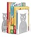 Whitmor Owl Bookends, Set of 2, Gray