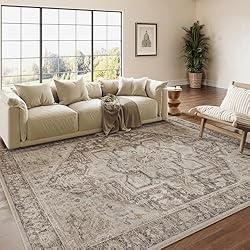 PureCozy Vintage Area Rug 6x9 Large Bedroom Rug