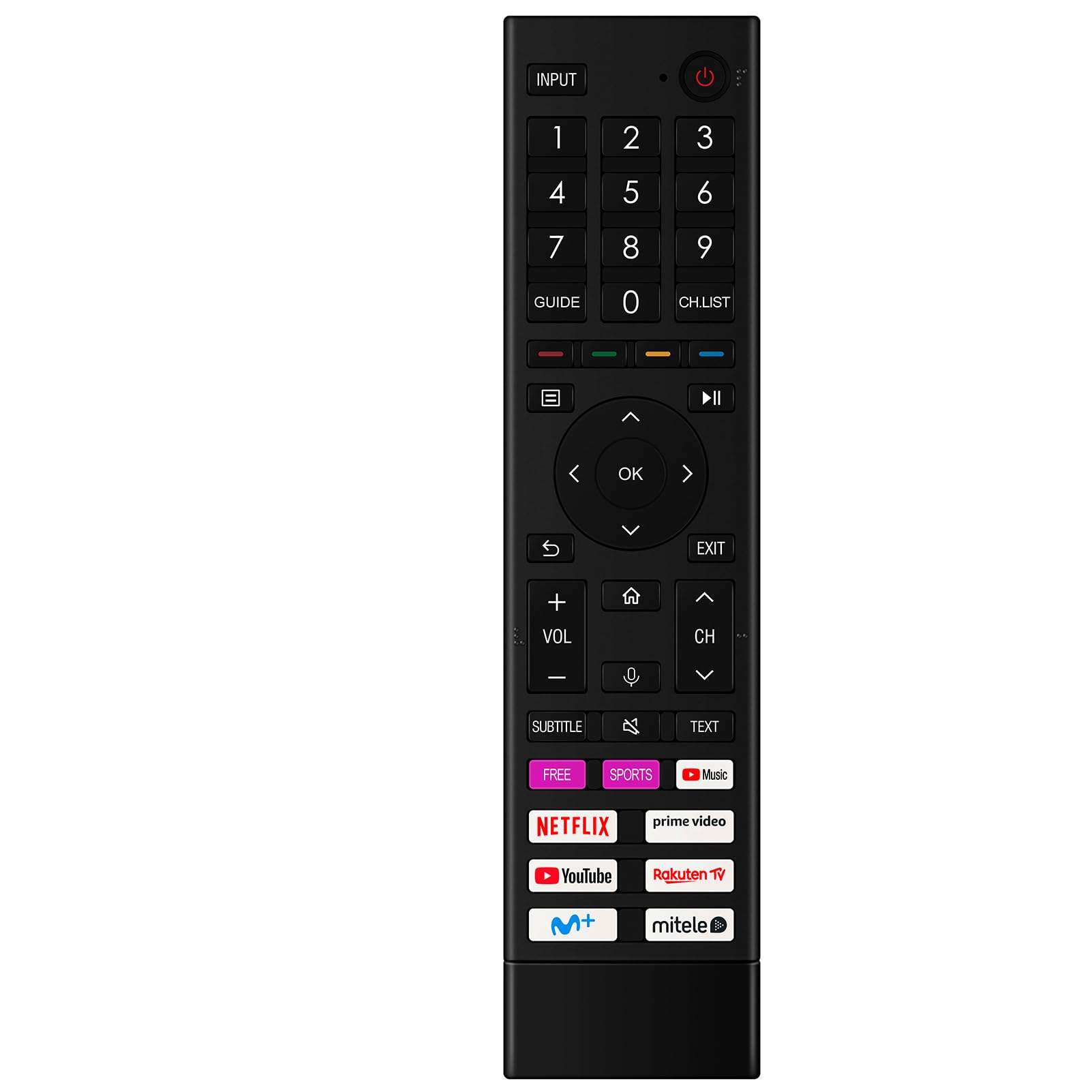 VINABTY ERF3D80H Replacement Remote Compatible with Hisense Smart TV 43E7H 50E7H