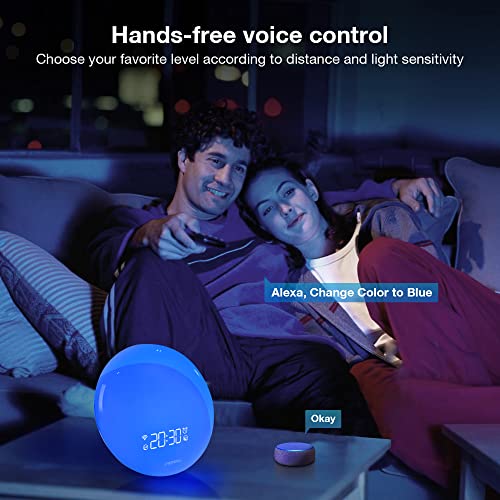 Sprening Sunrise Wakeup Alarm Clock Bedrooms Hue Wake Up Light with