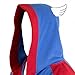 Marvel Comics CAPTAIN AMERICA Logo Blue Fleece BATHROBE With Winged HOOD - Size S/M