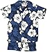 RJC Boys 6 Months to 7 Toddler White Hibiscus Fern 2pc Set