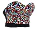 Charmian Women's Colorful Rhinestone Push Up Bra Clubwear Party Bustier Crop Top Valentines Bra Top Black Medium
