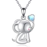 LUHE Frog/Koala/Elephant Necklace for Women Sterling Silver Frog/Koala/Elephant Pendant Necklace Jewelry Gifts for Women