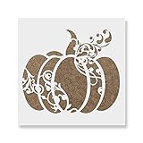 Pumpkin Decorative Stencil Template for Walls and Crafts - Reusable Stencils for Painting in Small & Large Sizes