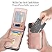 LakiBeibi for iPhone Xs Max Case, Premium Leather Anti-Scratch iPhone Xs Max Wallet Case with Credit Card Slots Folio Flip Shockproof Protective Cover for iPhone Xs Max 6.5 Inch (2018) - Rose Gold