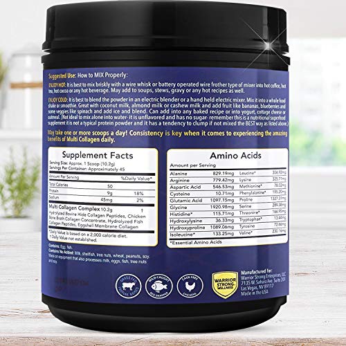 Pure Hydrolyzed Multi Collagen Protein Powder, Collagen Powder, Protein