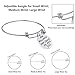 iJuqi Birthday Gifts for Women Girls - 3PCS Stainless Steel Inspirational Charm Bracelets Jewelry Set Motivational Expendable Bangles Ideas