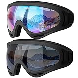 COOLOO Ski Goggles, Snow Snowboard Goggles for Men