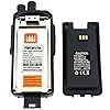 Retevis-RT81-IP67-Waterproof-DMR-DigitalAnalog-Two-Way-Radio10W-Rechargeable-32-Channel-UHF-400-470-Mhz-VOX-Encryption-with-Earpiece-PairBlack-and-Programming-Cable