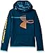 Under Armour Boys' Armour Fleece Hoodie, Techno Teal (489)/Deceit, Youth X-Large