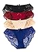 Panties Underwear Hipster Panties Sexy Lace Briefs for Women (4 Pack)