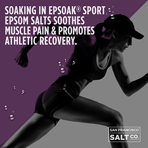 Epsoak Sport Lavender Epsom Salt for Athletes 5 lbs. Soothing Therapeutic Soak with Lavender