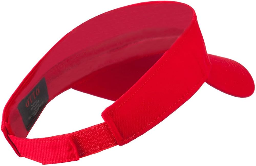 Youth Cotton Sun Visor - White OSFM: Clothing