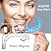 Real Vibes Teeth Whitening Kit 44% Carbamide Peroxide Gel Pens with LED Light - for iPhone, Android, or USB