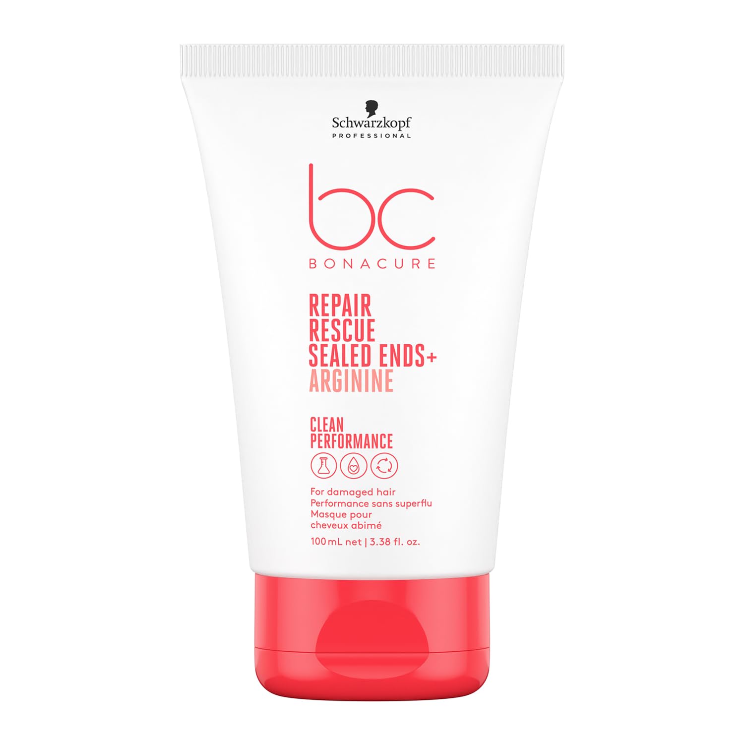 Schwarzkopf Professional Bonacure Repair Rescue Sealed Ends Intensive Cream Serum For Damaged Hair Vegan Care Complex Arginine Less Hair Breakage Stronger Hair Elasticity Improved Combability 100 ml
