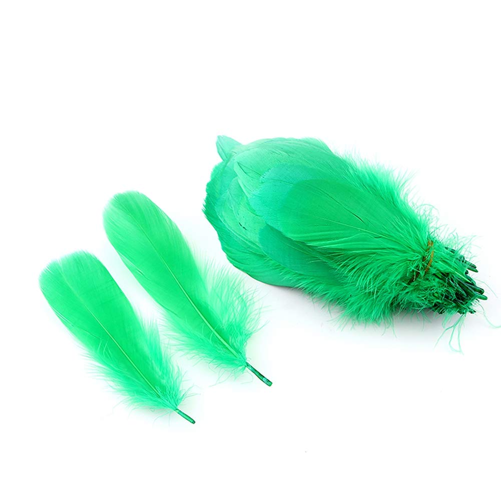 Sowder Natural Goose Feathers Clothing Accessories Pack of 100(Dark Green)