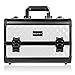 SHANY Premier Fantasy Professional Makeup Train Case Cosmetic Box Portable Makeup Case Organizer Jewelry storage with Locks, 3 Trays, Makeup Brush Holder and Cosmetics Mirror - Snow White
