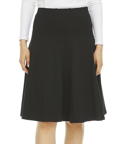 KIKI RIKI Womens Stonewash A-Line Skirt - 41476 Black x Small at