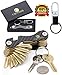 Compact Key Organizer Keys Holder Keychain Made of Carbon Fiber Smart Bottle & Sim Opener Premium Pocket Key Chain Carabiner up to 24 Keys - Loop Piece for Car FOB - Great Gift for Mens (Carbon fiber)