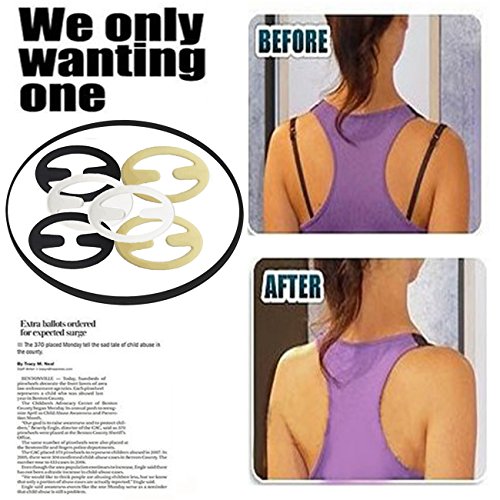 9 Piece Adjustable Bra Strap Solution Cleavage Clips Pricepulse