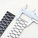 22mm Stainless Steel Butterfly Buckle Watch Band For Pebble Time, Pebble Time Steel 2015 (YESOO Retail Packaging - 180 Days Warranty) (Black)