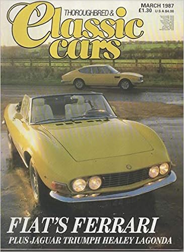 Thoroughbred Classic Cars Magazine March 1987 Vol 14 No 6 Jeremy Coulter Nick Baldwin Innes Ireland Brian Palmer Paul Clark Lionel Burrell Mike Elliott Tony Dron Brian Hatton Amazon Com Books