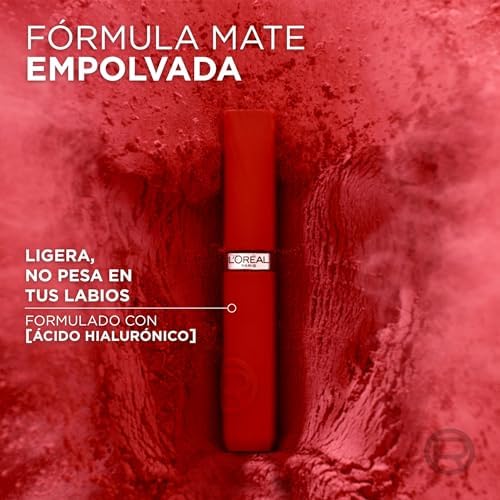 L'Oréal Paris Pintalabios Líquido, Color Intenso, Fórmula Mate de Larga Duración, Con Ácido Hialurónico, Sin Transferencia, Infaillible Matte Resistance, Tono: 425 Afterwork Drink