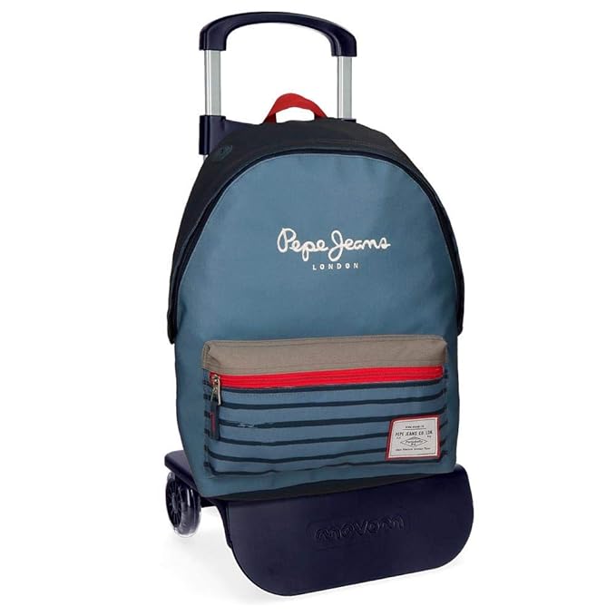 Pepe Jeans Yarrow Backpack 42cm with Trolley Casual Daypack, 42 cm, 22.