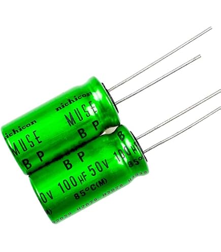 Set of 10, Nichicon 105°C Electrolytic Capacitor 100uF 50V (100