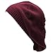 an. Wine Beret Beanie Hat for Women Fashion Lightweight Knit Solid Color