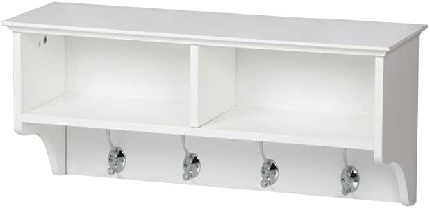 Mueble Chinckyboo con estante para guardar cosas, con 4 colgadores, de