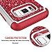 TILL for Samsung Galaxy s8 Case, TILL Luxury [Sparkle Sequins] Crystal Bling Glitter Shiny Case Hybrid Layer TPU Soft Inner Hard PC Protective Cute Case Cover Defender for Samsung Galaxy s8 [Red]