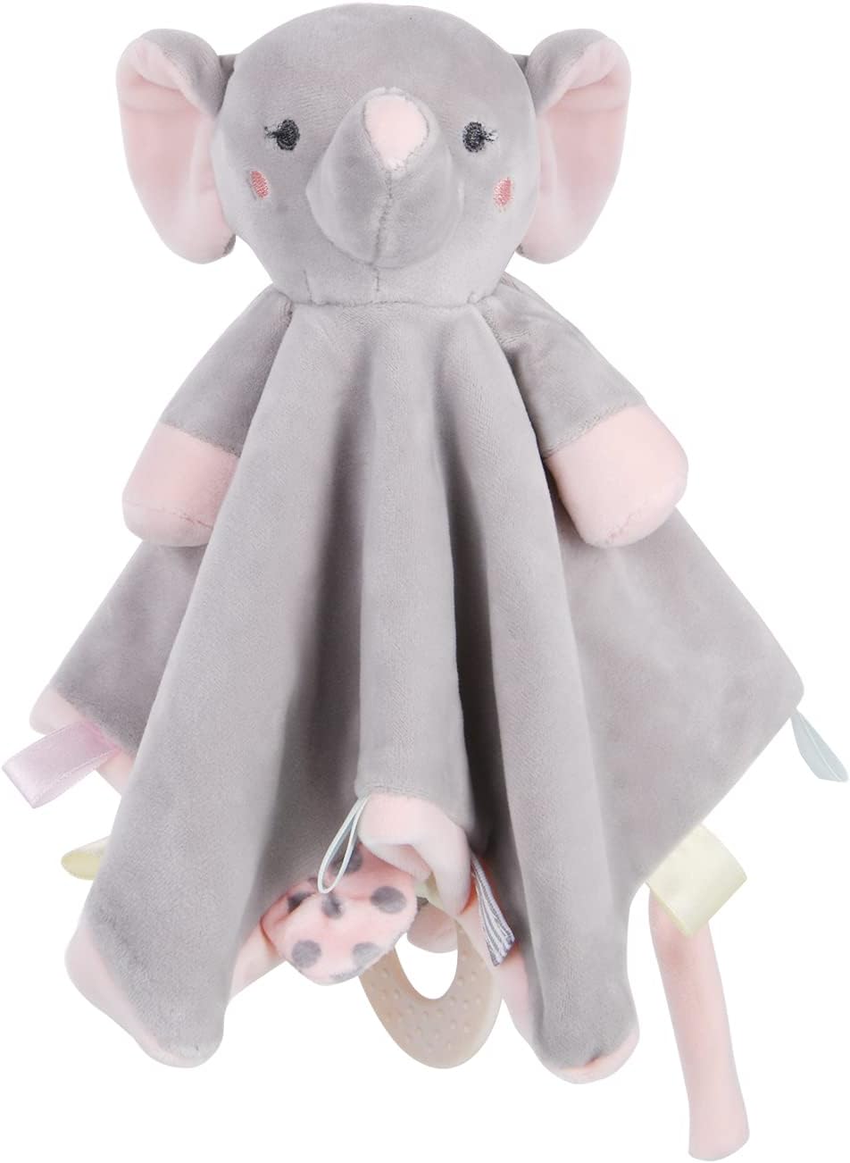 Vicloon Baby Comforter Elephant Toy Blanket 26x26cm Soft Sleep Quilt