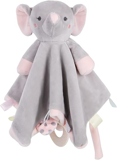 Vicloon Baby Comforter Elephant Toy Blanket 26x26cm Soft Sleep Quilt
