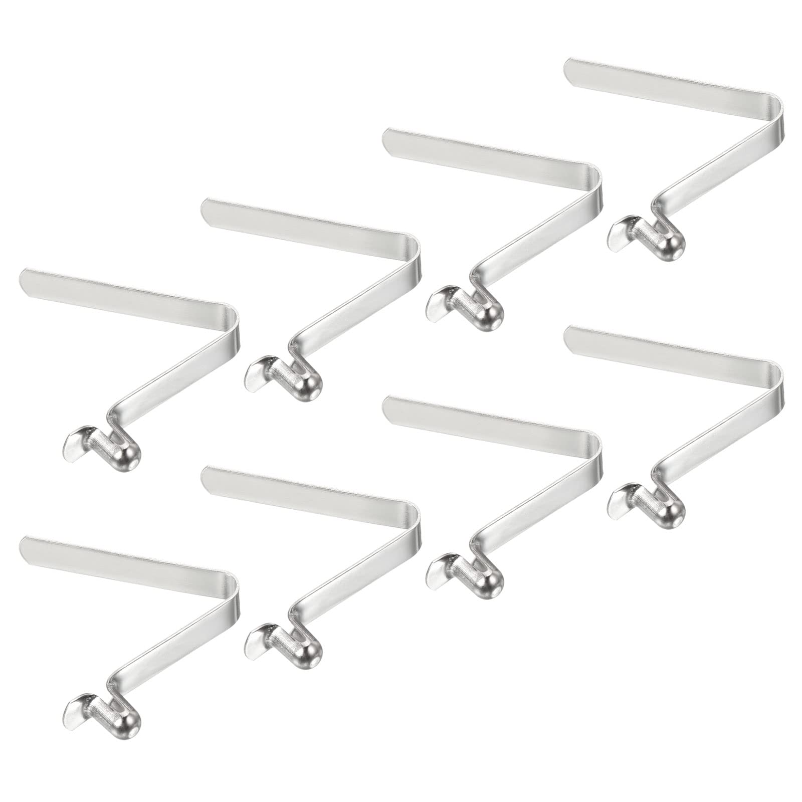 PATIKIL 6.5x4mm Kayak Paddle Snaps, 8 Pack Pole Push Button Spring Clips Steel Hollow Button Locking Tube Single Pin for Camping Awning Tent Pole