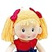 Linzy Charlie Rag Doll with Colored Top and Green Skirt/Polka Dots, Red 16