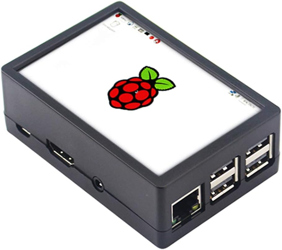 Guhui Raspberry pi 3 Model B/B+ and 3.5 inch Display Plastic Black Case