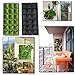 18 Pockets Vertical Wall Garden Planter Planter Pocket, Wall Mount Living Plant Growing Bag for Flower Vegetable,Environmental Felt,Great Outdoor Wall Decor for Patios and Gardens (18 Pockets)thumb 2