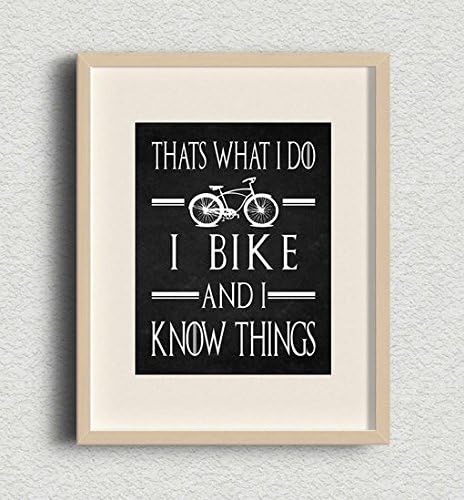 I Bike and I Know Things Tyrion Game of Thrones Art Print 8x10 Wall Art Bicycle GoT Decor