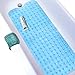Wimaha XL Bathtub Mat, Bath Shower Mat Non Slip for Bathroom, Machine Washable, Ideal for Kids Toddler Senior, 39 x 16, Clear Sky Blue