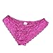 FEESHOW Sexy Men's Lace Briefs Sissy Pouch Underwear Crossdress Panties Lingerie Rose X-Large (Waistline 29.0-46.0