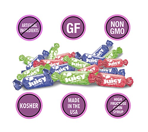 VEGAN All-Natural ORIGINAL Fruit Chews (2-Pack) - Lovely Co. (2) 6oz Bags - Apple, Blueberry & Cherry Assorted Flavors | NON-GMO, Soy-Free, Kosher & Gluten-Free!